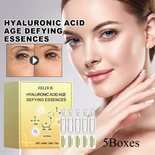 5Boxes Hyaluronic Acid Firming Essence Diminish Spots Reduce Wrinkles Improve Dry Skin Brighten Skin Tone
