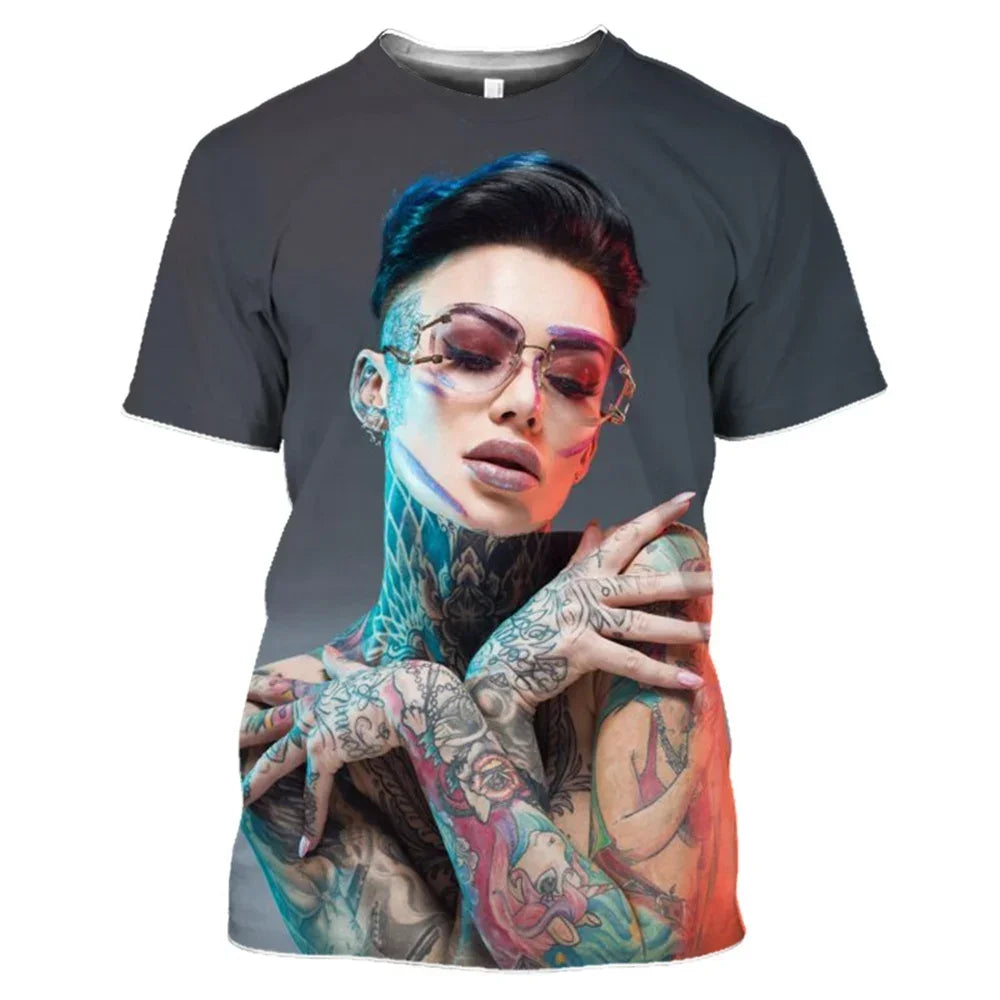 Summer Sexy Goddess 3d Print Men's/women's T-shirts Loose Casual Streetwear O-neck Short Sleeve Tops Tees Woman Clothes