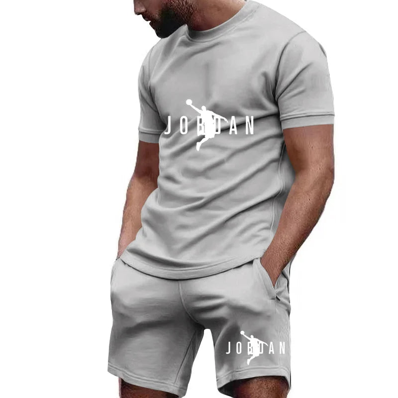 Fashion Summer Men's Sets Clothing Casual T-Shirts And Shorts Two Piece Tracksuits Outwear Loose Tops & Tees
