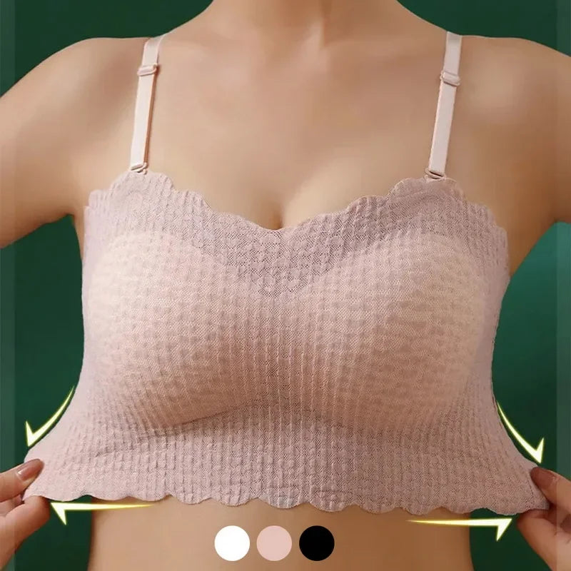 Sexy Bandeau Bra Strapless Seamless Push Up Bralette Wireless Bra