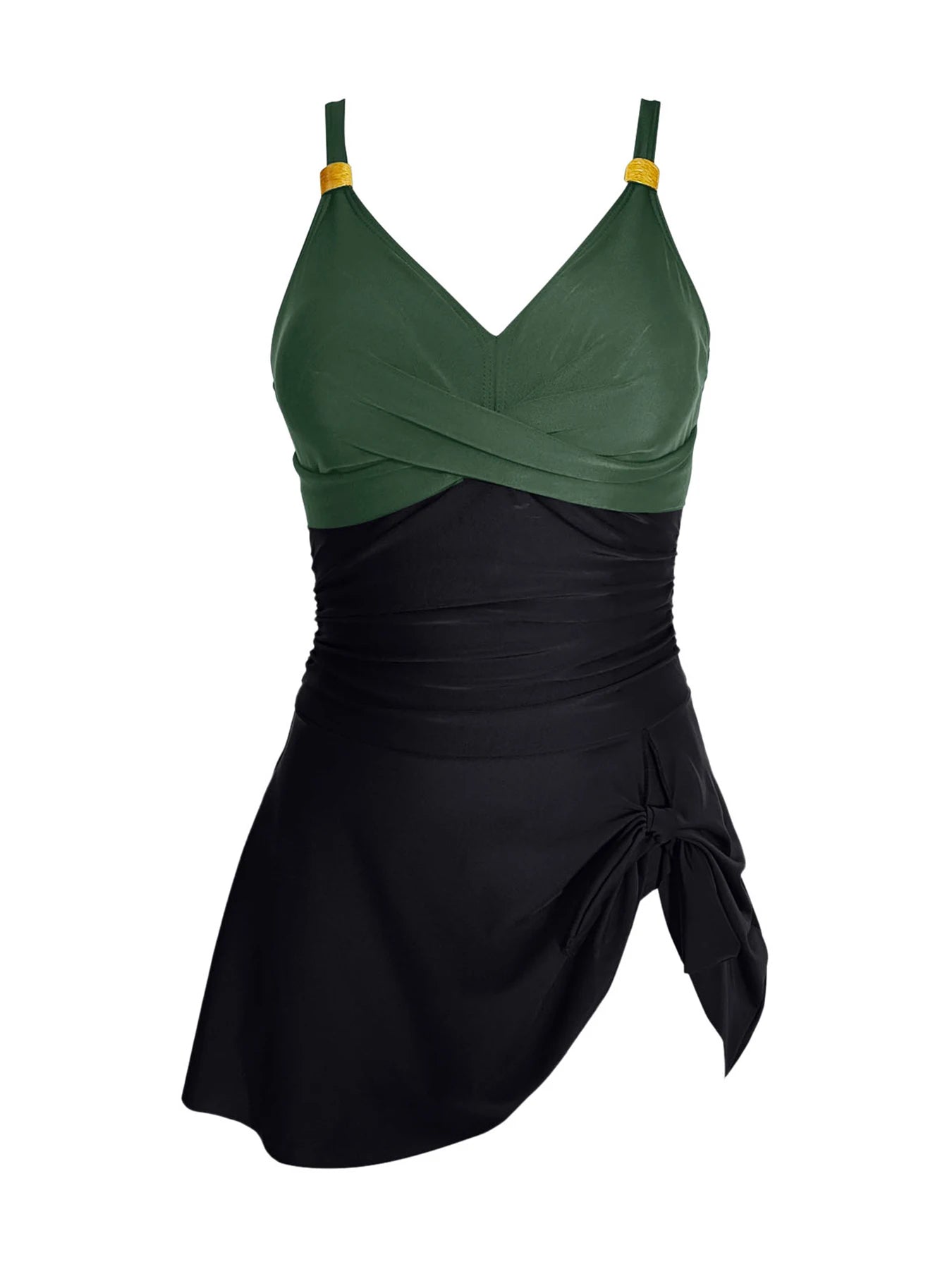 Deep-V Cross One Piece Swimsuit For Women Plus Size Swimwear Female Bathing Suit Skirt Summer Beachwear Swimming Suit