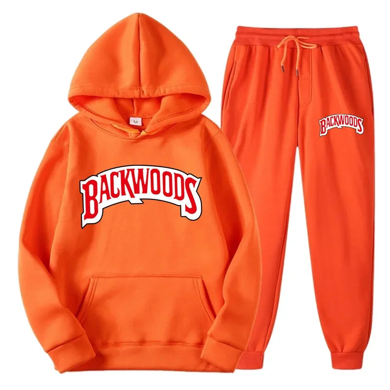 Winter Hoodie Sets Men Fashion Fleece Hoodies Brand Pants Casual Jogger Suit Tracksuit Sweatshirt Woman Pullover