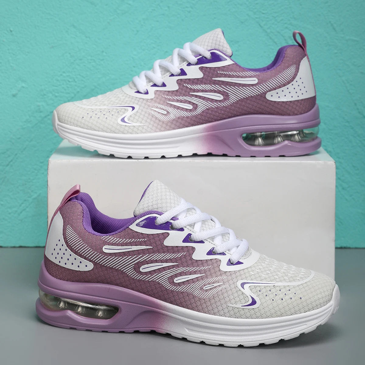 Women's sports shoes, outdoor jogging walking shoes, lightweight casual tennis sports shoes, air cushion running shoes