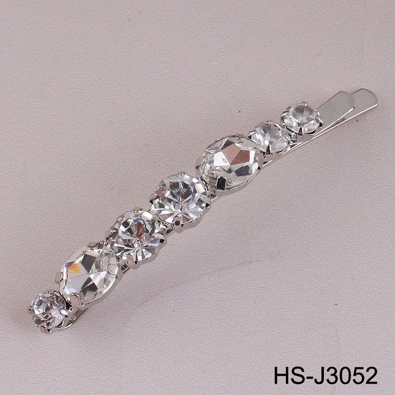 Fashion Barrettes Clear Crystal Women Hair Ornaments Hair Pins Women Hair Clips  Hair Jewelry Accessories