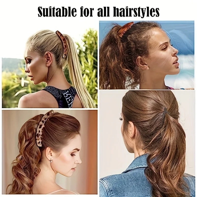 Matte Banana Hair Clip Shaped Hairpin Ponytail Headband For Women Hair Accessories Hair grips Twist Clamp Barrettes Headwear