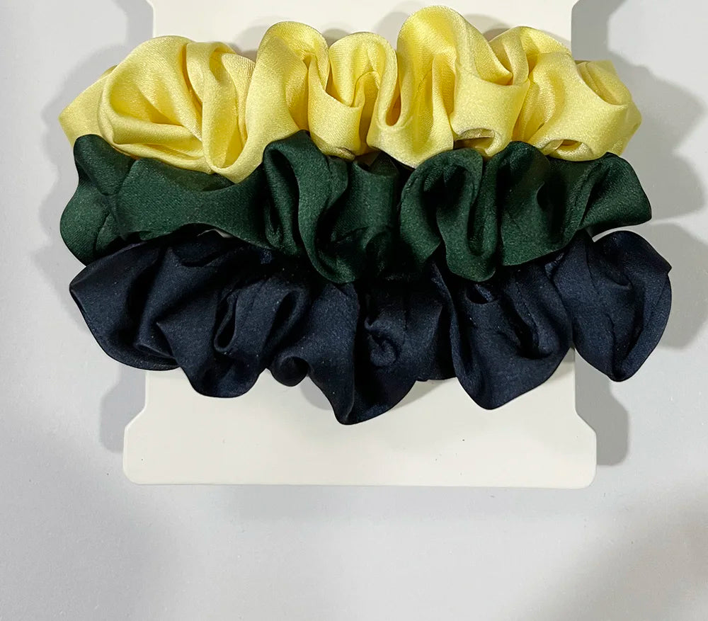 3PCS/Set Corduroy Knitted Small Scrunchies Elastic Hair Ties Women Girls Satin Ponytail Rubber Hair Bands Rope Hair Accessories