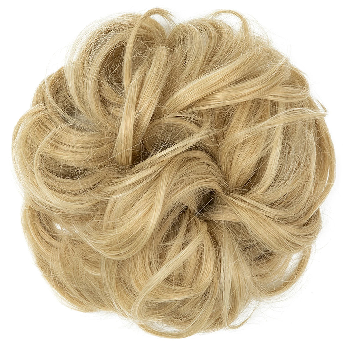 Synthetic Messy hair piece Daily Use Chignon Scrunchies Fake Elastic Hairpiece Blonde Brown Donut Bun For Women