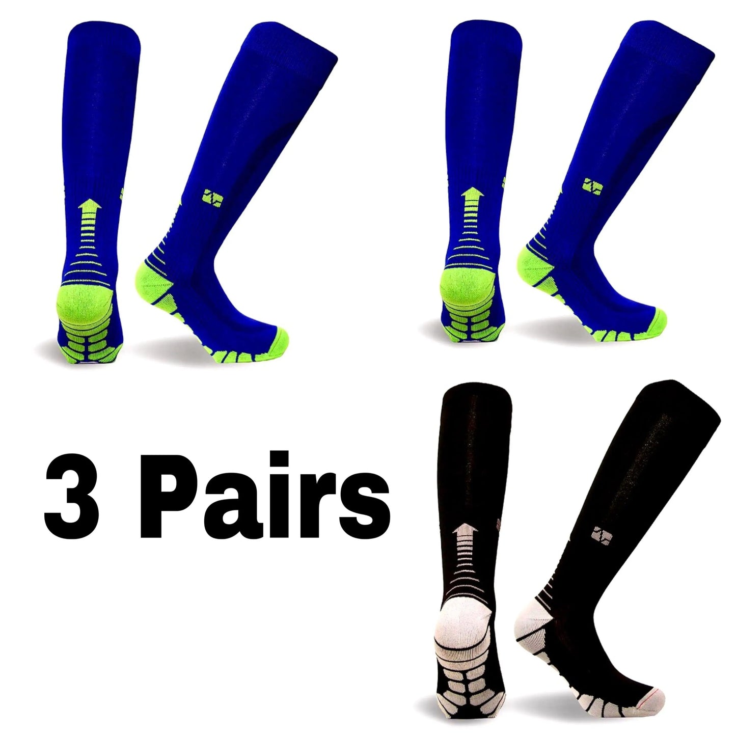 Compression Socks Knee High 20-30 Mmhg Fit Medical Edema Diabetes Varicose Veins Running Marathon Compression Sports Socks