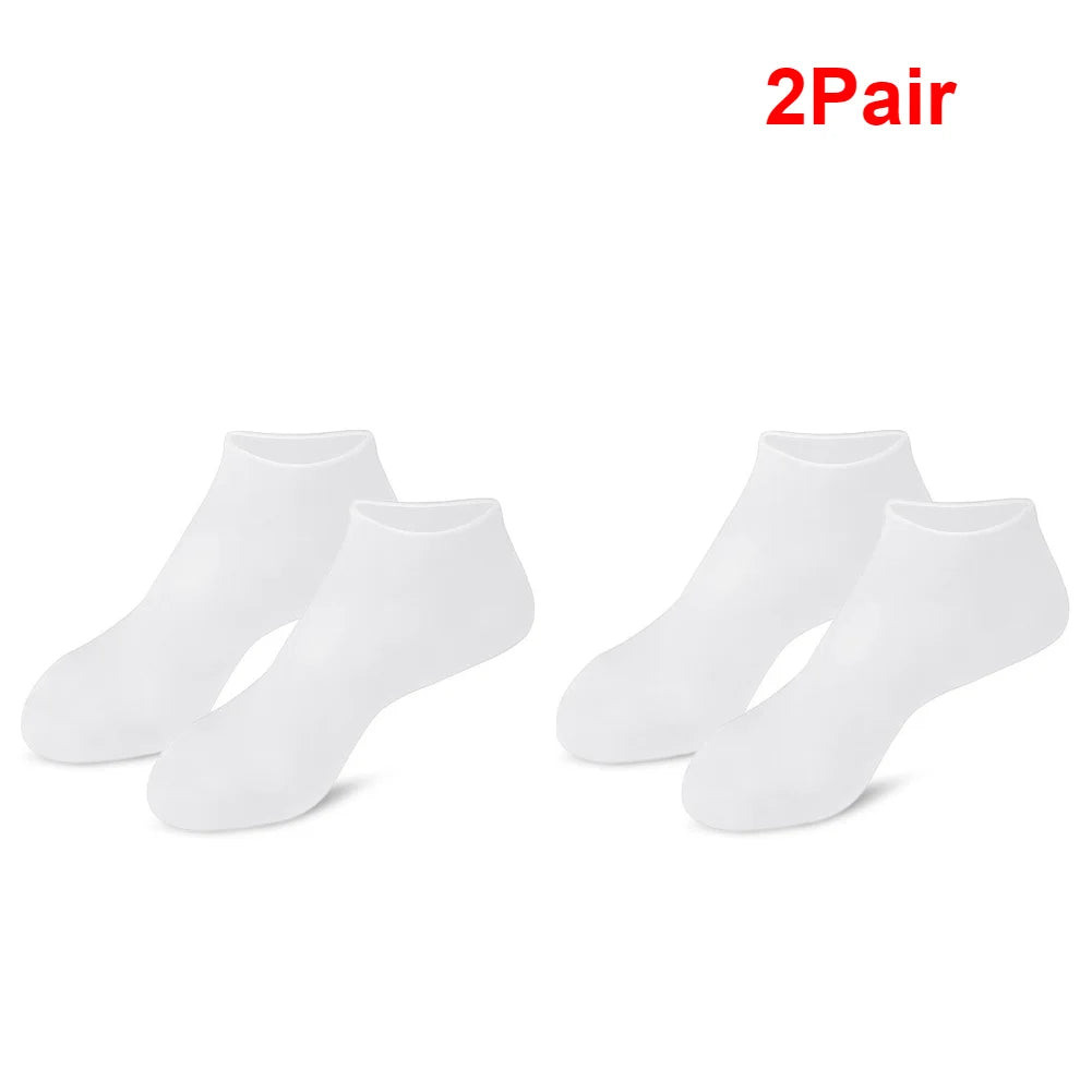 1-5 Pair Silicone Moisturizing Foot Socks for Dry Cracked Feet