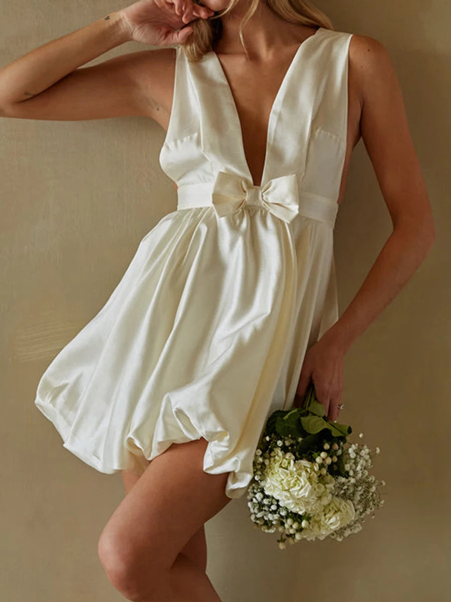 Elegant Lace Off Shoulder Dress with Ruffle Hemline and Bow Belt for Prom Evening Cocktail Wedding Party