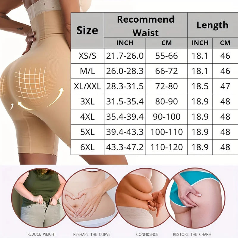 1Pcs Fat Burning High Waist  Body Shaping Underwear Unrolled Seamless Abdomen Control Shaping
