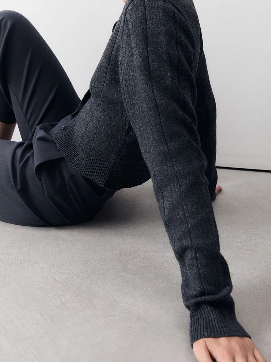 Women s Sweater Cable Knit Long Sleeve Solid Color Casual Loose Fit Ribbed Hem and Cuffs