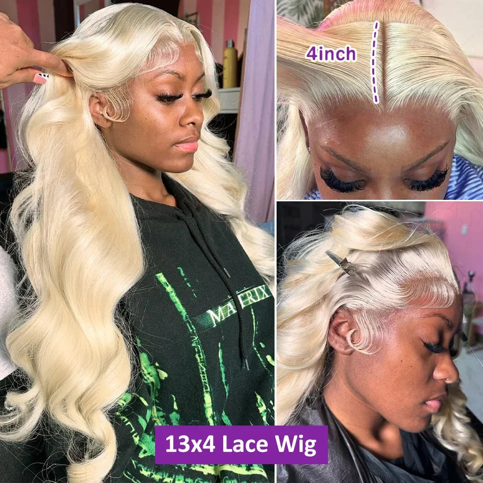 250 Density 30 40 Inch 613 Body Wave 13x6 HD Lace Frontal Wigs Human Hair Brazilian 13x4 Transparent Lace Front