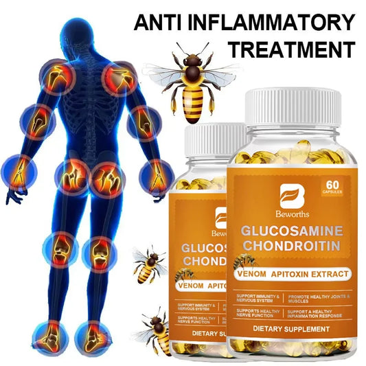 Dietary Supplement – Glucosamine & Chondroitin with Bee Venom – 120 Capsules