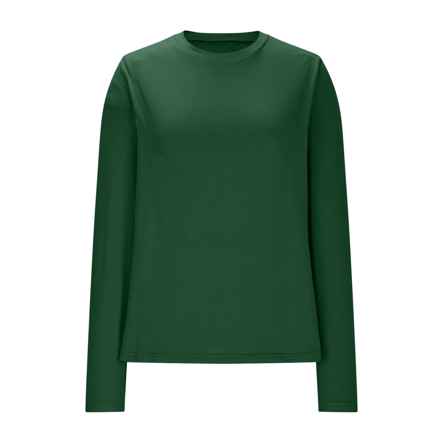 Casual Long Sleeve Women T-Shirt Round Neck  T Shirts Elegant Ladies Glove Finger Tees Tops