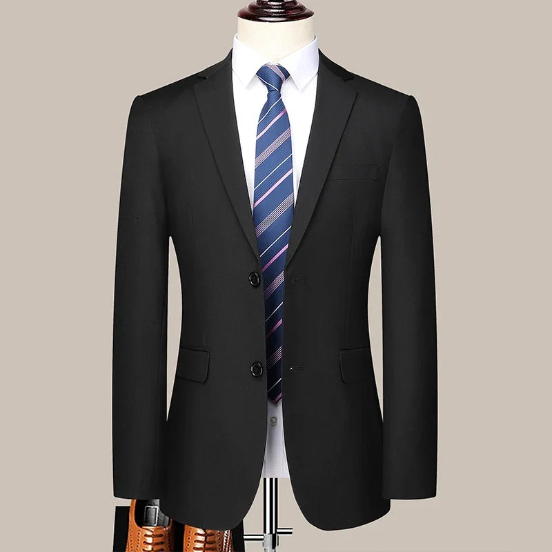 Two-button Business Suit Professional Work Formal Two-piece Set Trousers and Jacket