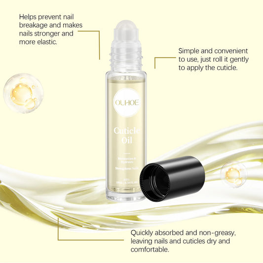 Nail Care Oil Roller - Deep Moisturize, Strengthen Nails, Natural Extracts, Non - greasy, Portable, for Daily Hand Care