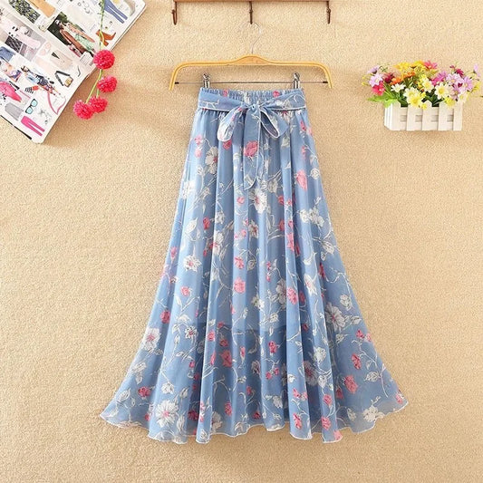A Line High Waist Skirt Casual  Vintage