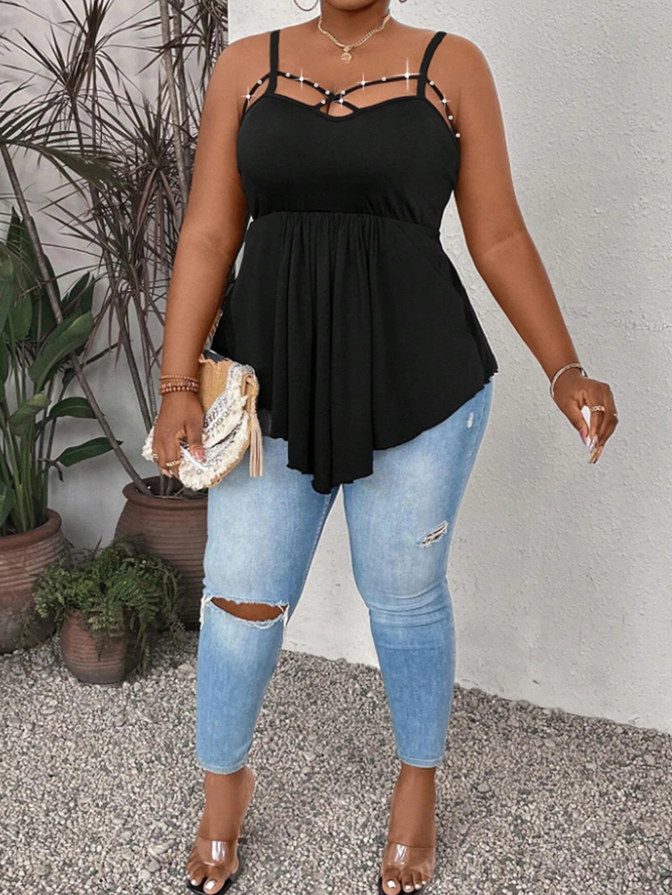 Plus Size Vest Tops for Women  Large Size  Pullover Sleeveless Female  Tank T-Shirts Tees