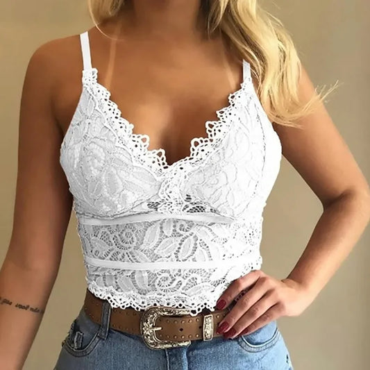 Lace Sports Yoga Bra Push Up Running Bra  Full Cup Seamless Underwear Bras