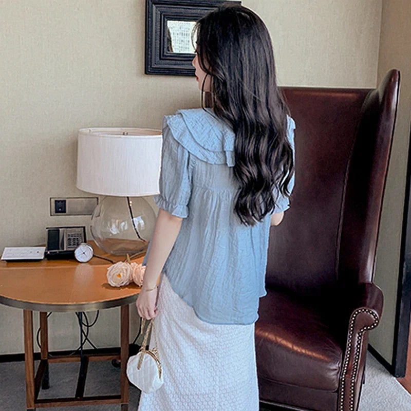 Vintage Summer Chiffon Blouses