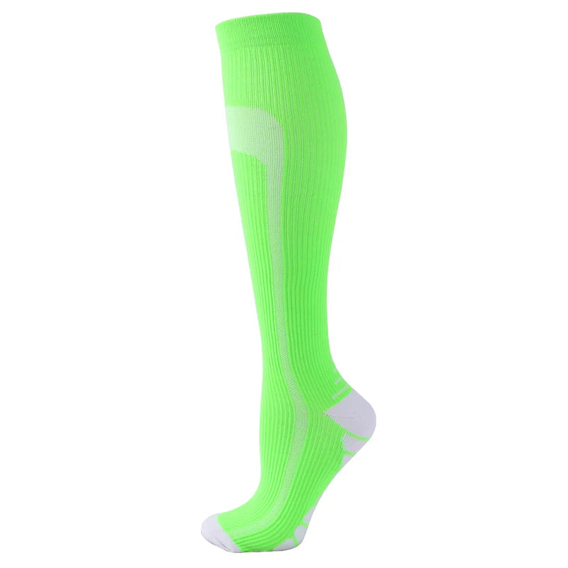 Compression Socks Knee High 20-30 Mmhg Fit Medical Edema Diabetes Varicose Veins Running Marathon Compression Sports Socks