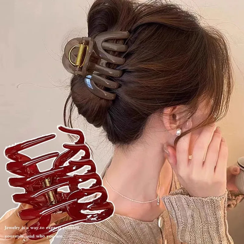 Design Top Grade Hair Claw Clip For Women Sweet Hair Ornament Back Long Hair Hold Headband Hairpin Hair Accessories