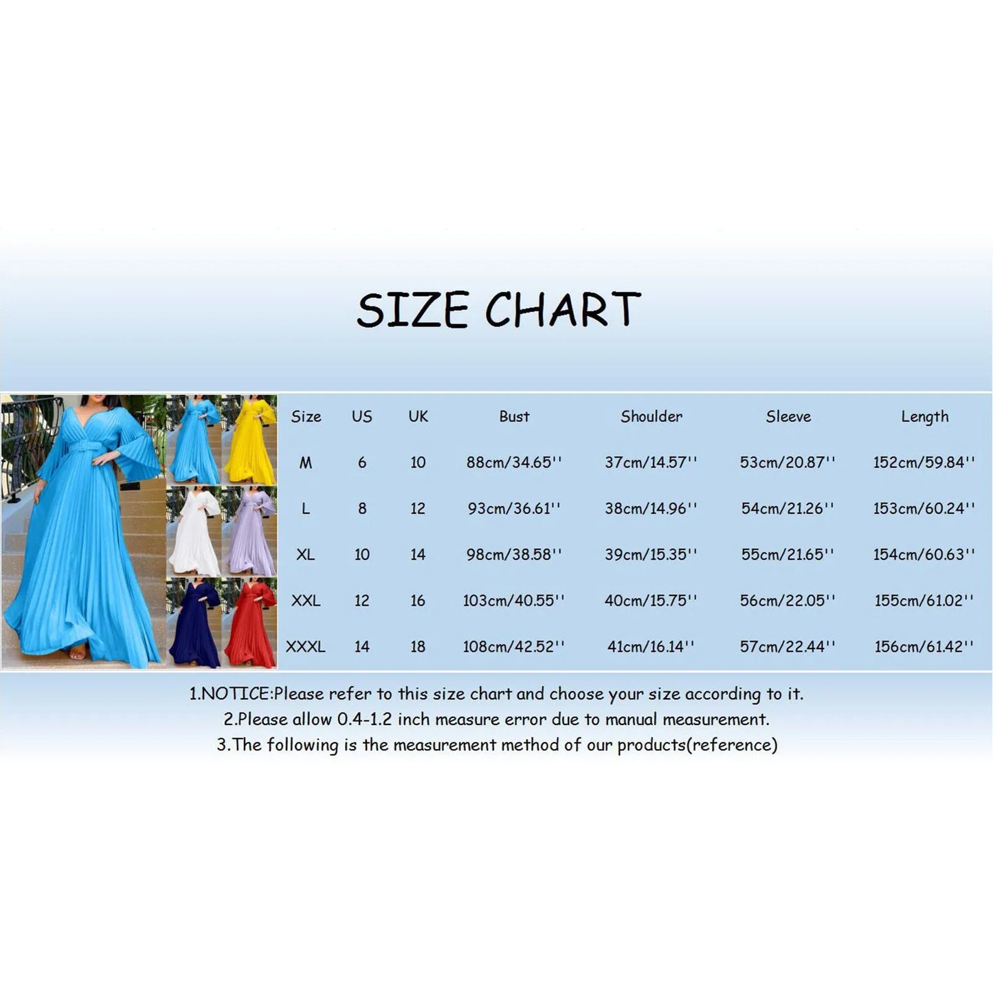 Women's Elegant Evening Dress Deep V Neck Flare Sleeve Pleated Prom Dress With Belt Formal Dresses For Women