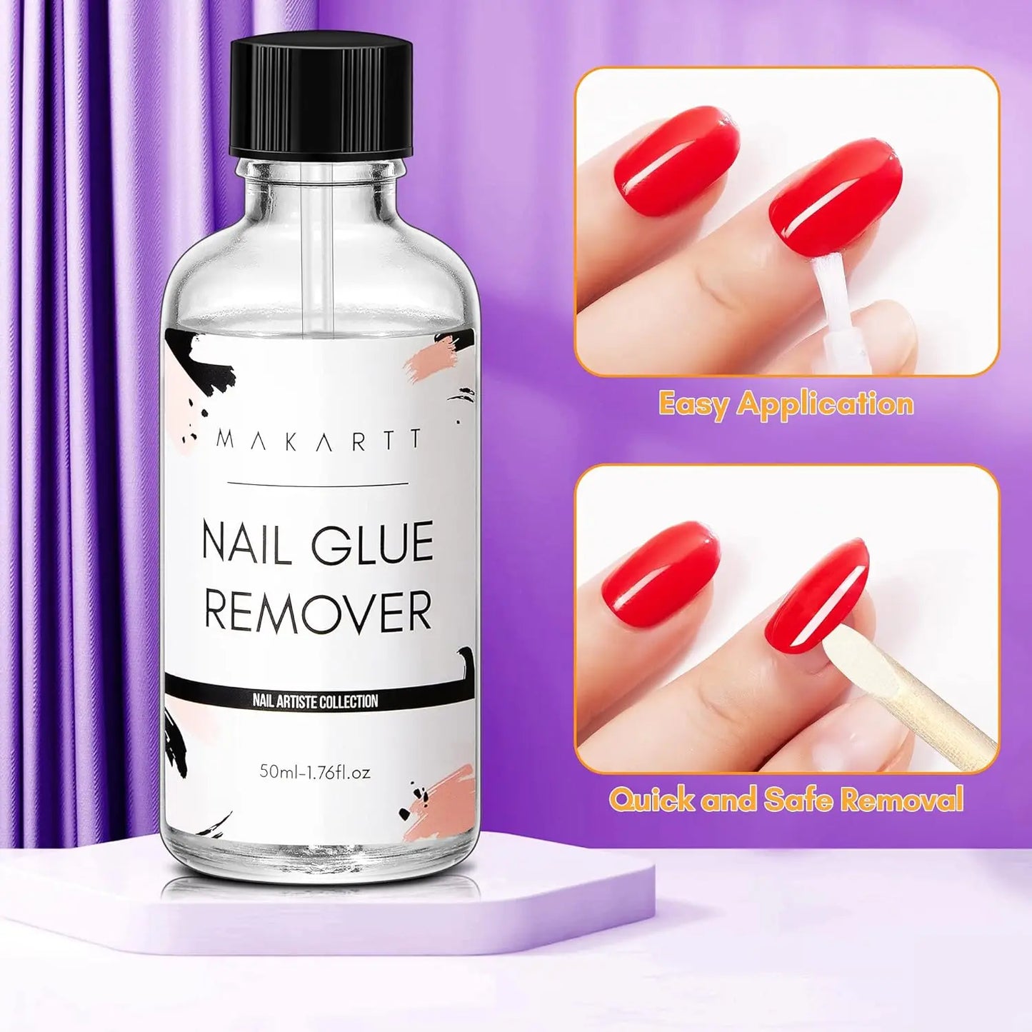Nail Glue Remover Glue Off for False Nails Press ON Nails Glue Remover Fake Nail Adhesives Remover