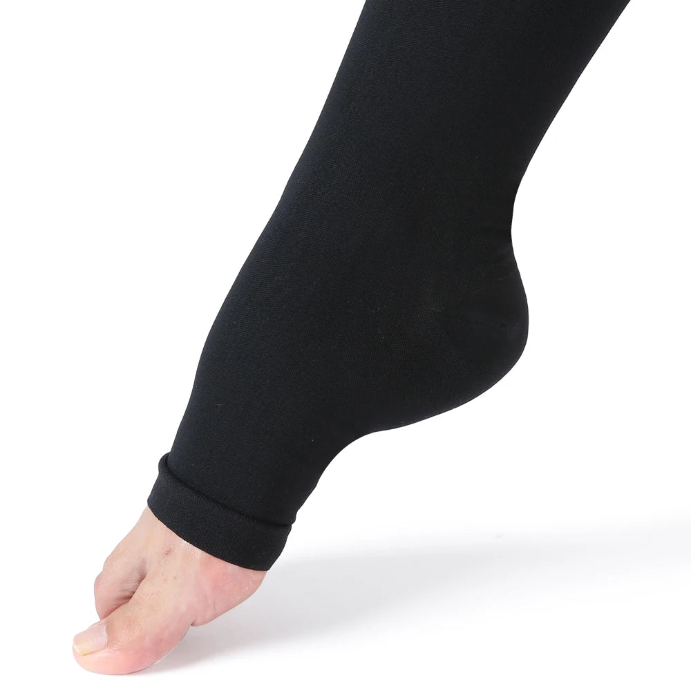 40-50 mmHg Compression Socks Knee High Open Toe, Support, Increase Blood Circulation