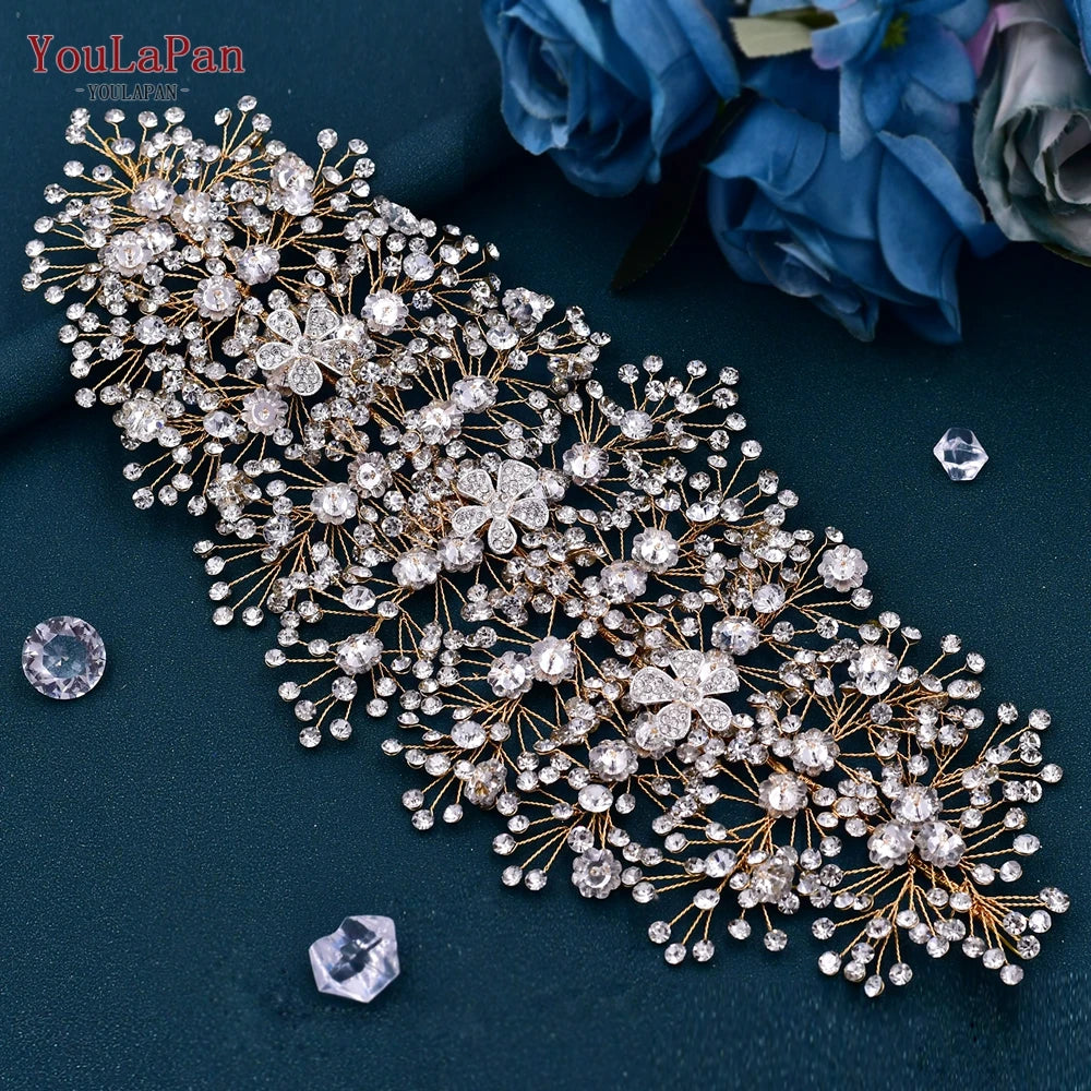 Headband Rhinestone  Diadem Pageant Wedding Hair Accessories Woman Headpiece for Party