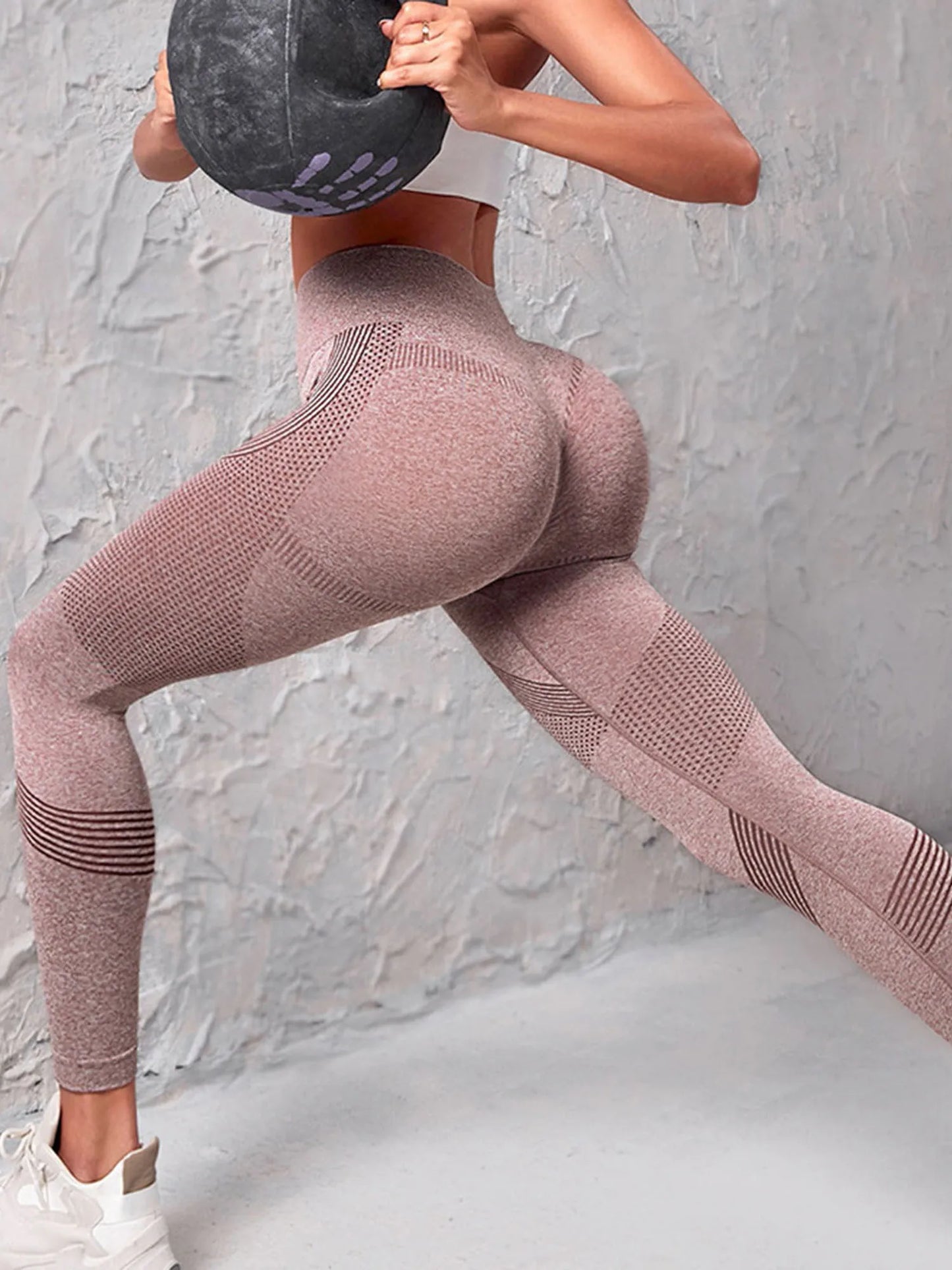High Waist Compression Leggings with Butt Lift Technology - Tummy Control Yoga Pants with Stretchy Contour Design