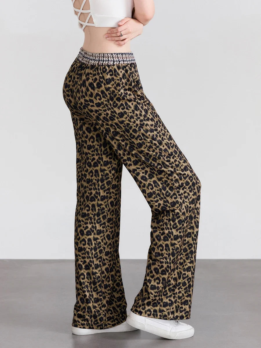 Women's Long Pants Elastic Waistband Casual Trousers