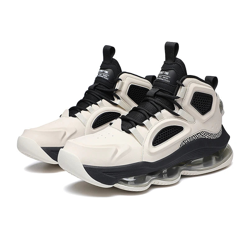 Chunky Sneakers Plus Size 45 Mens Designer Air Cushioned Basketball Shoes Fashion Casual Leather Height Increased Platform Shoes