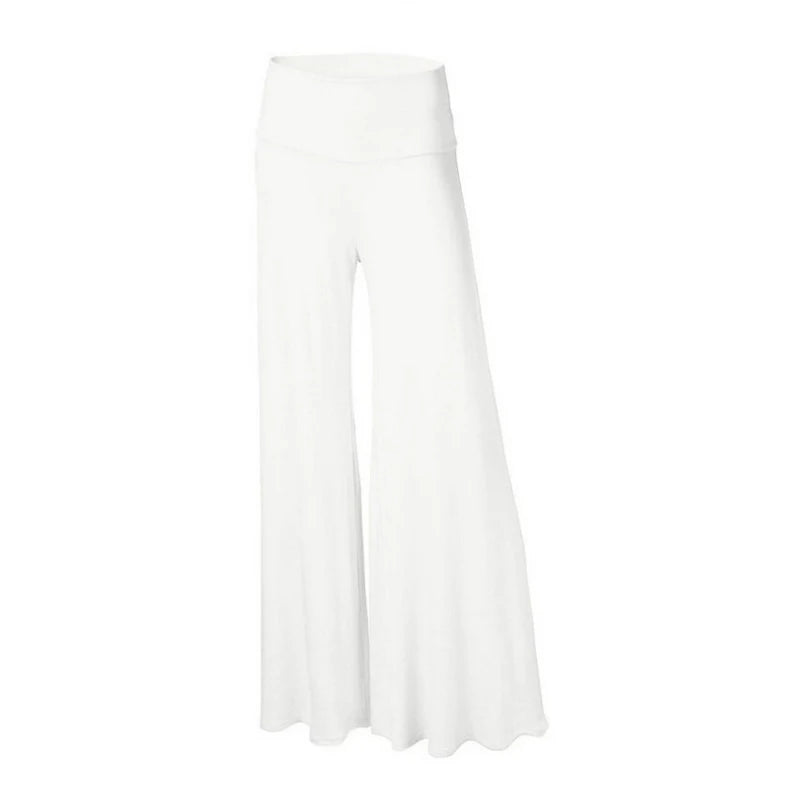 Soft Wide Leg  Thin Stretch High Waist Palazzo Pants
