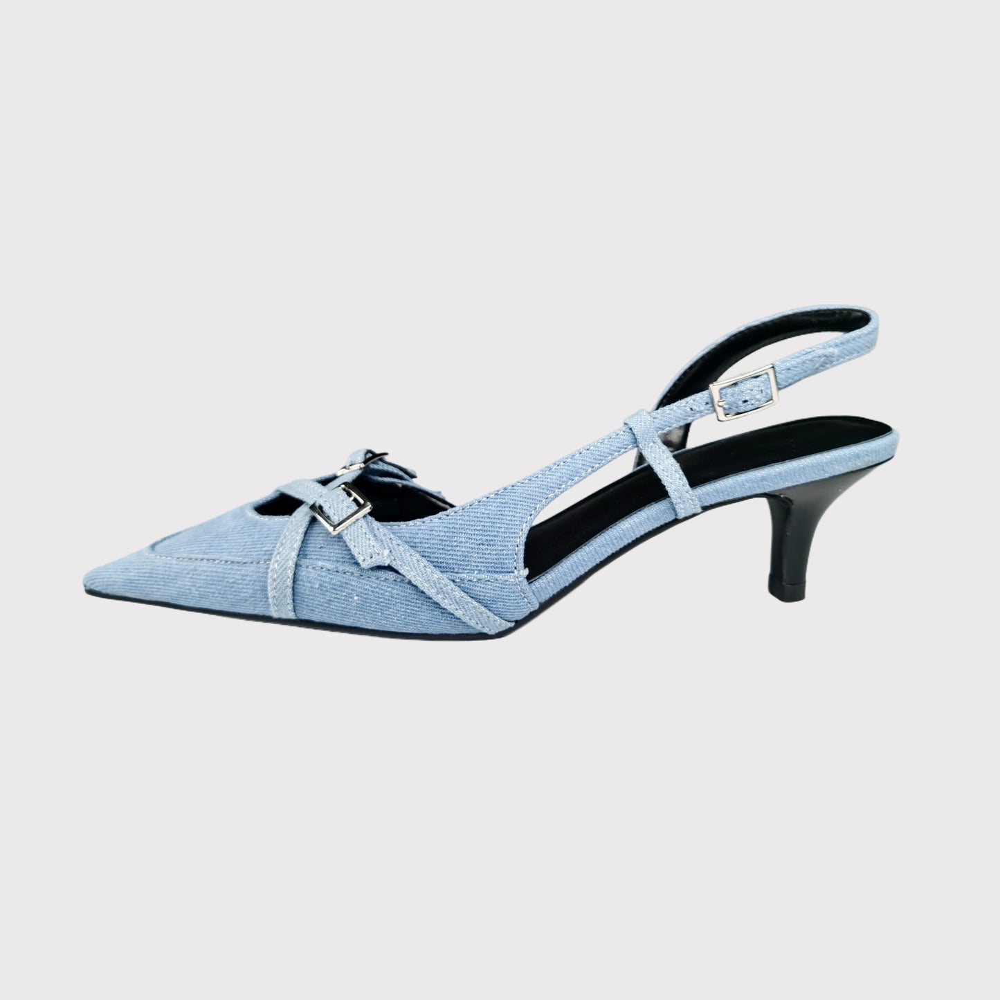 Sexy Women's High Heels Pumps Shoes Sandals Slingbacks Patent leather Pointed Toe Party Wedding Shoe Office Black