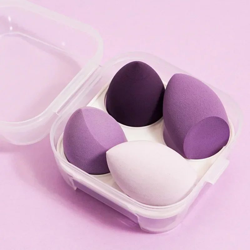 4Pcs Colorful Make Up Blender Sponge Set Soft Natural Cosmetic Puff