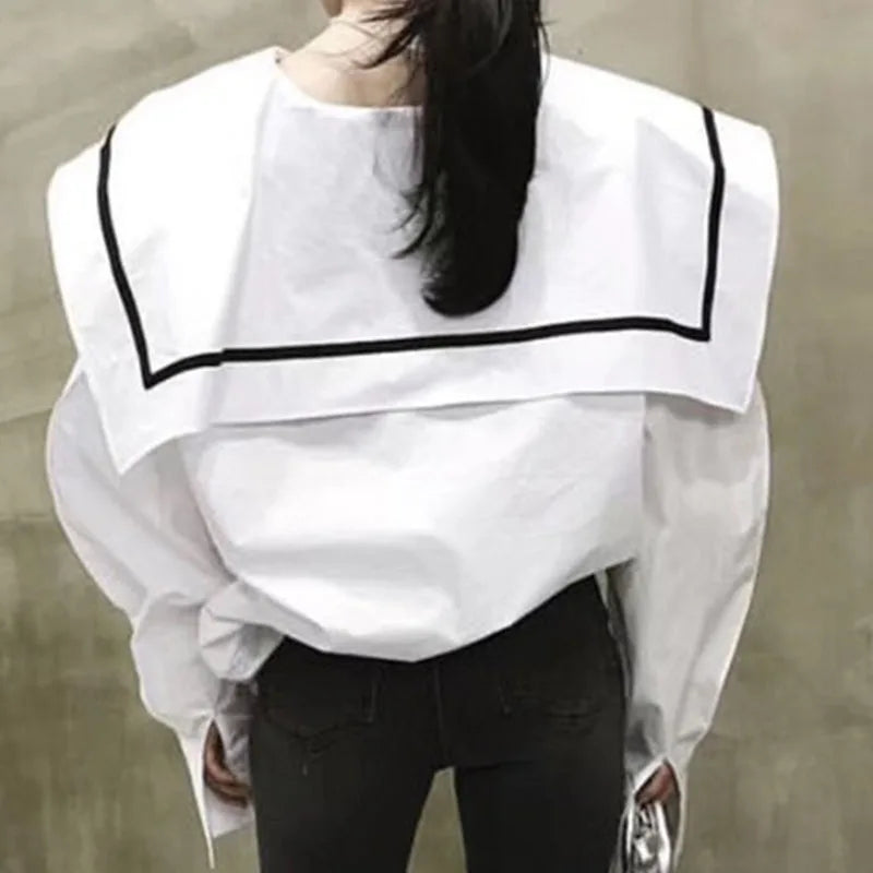 Sailor Collar Women Shirts