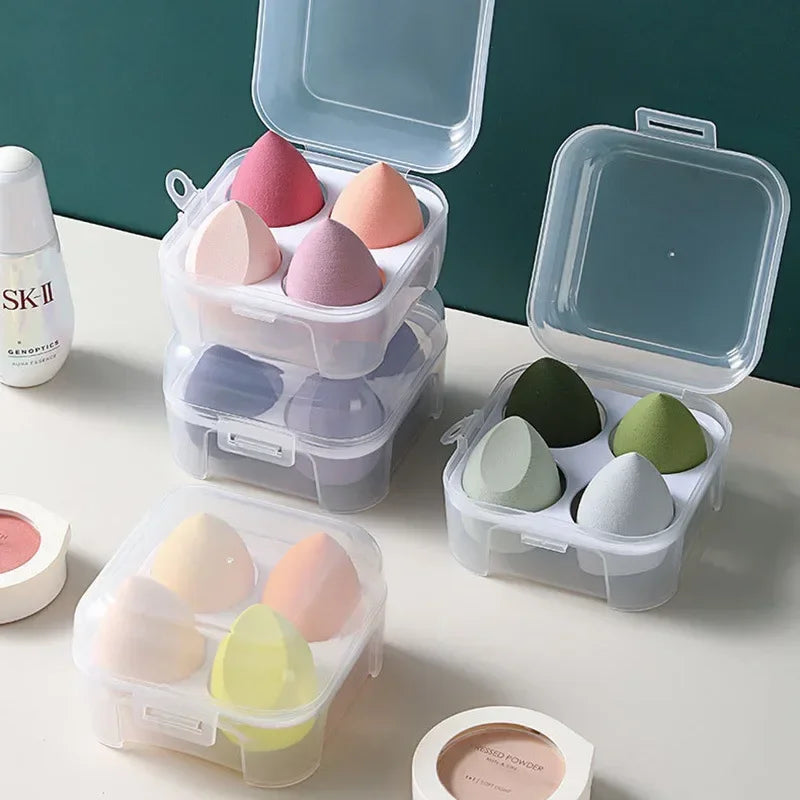 4Pcs Colorful Make Up Blender Sponge Set Soft Natural Cosmetic Puff