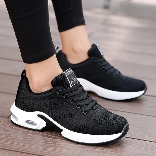 Sneakers Outdoor Running Air Cushion Sport Shoes Increase Height Breathable Walk Shoes
