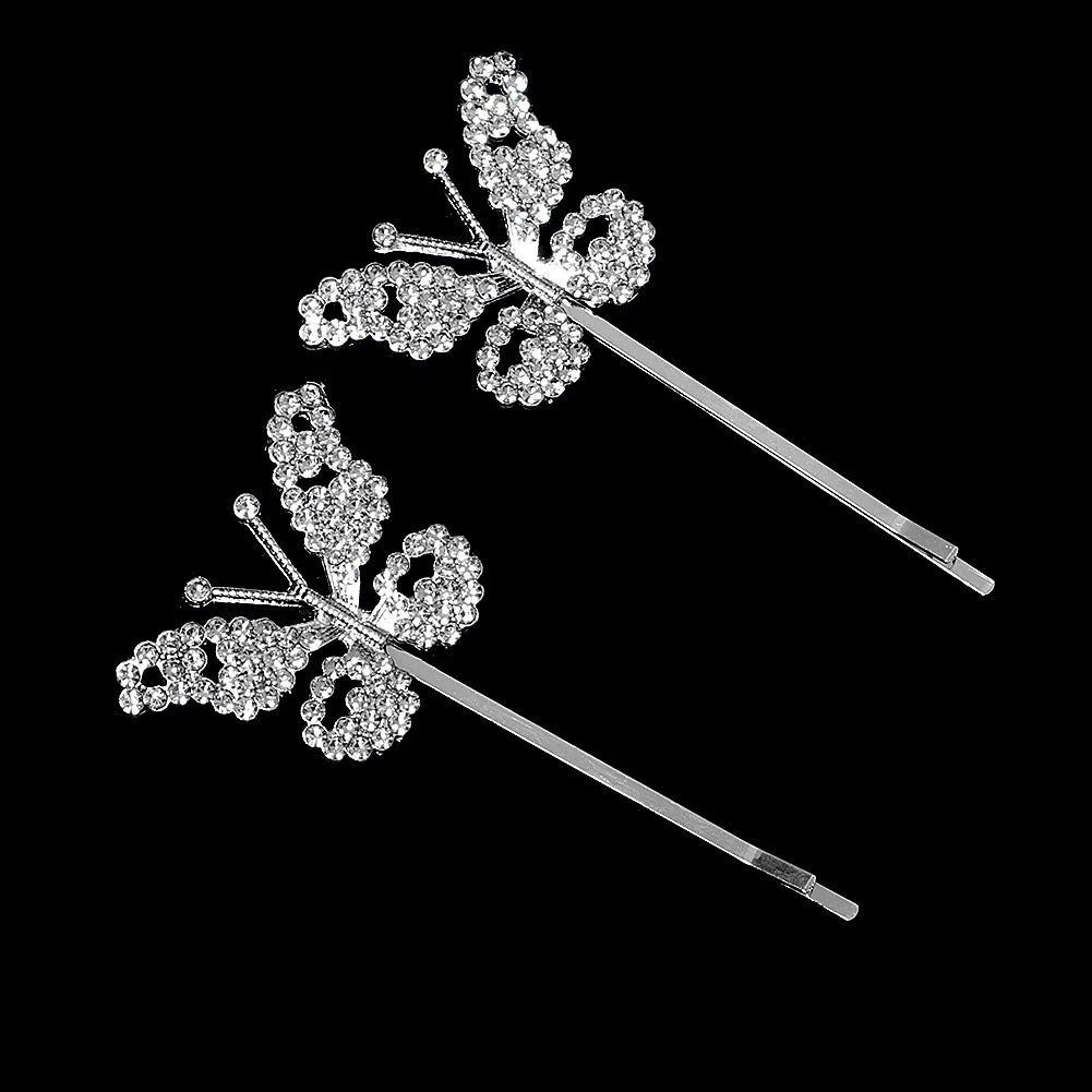 Fashion Barrettes Clear Crystal Women Hair Ornaments Hair Pins Women Hair Clips  Hair Jewelry Accessories
