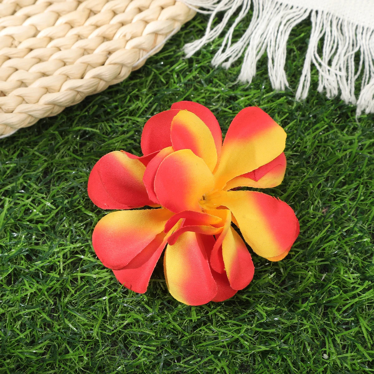 Orchid Flowers Hair Clips Bohemian Small Hairpin Barrette Beach Wedding Flower Women Holiday Hair Clip Hair Accessories