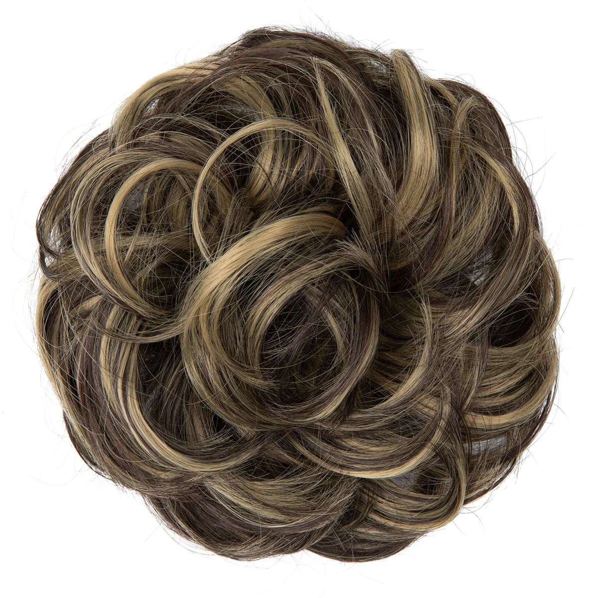 Synthetic Messy hair piece Daily Use Chignon Scrunchies Fake Elastic Hairpiece Blonde Brown Donut Bun For Women