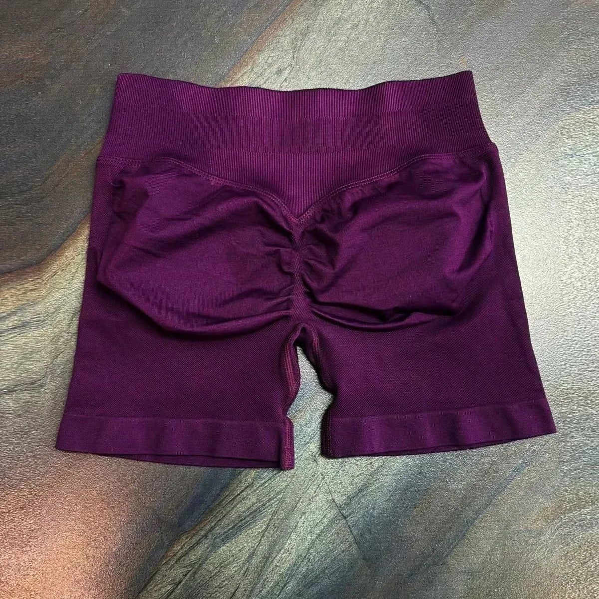 Impact Shorts 4.5 With Logo Low Ribbed Band Yoga Shorts Seamless  Workout Gym Shorts Running Shorts
