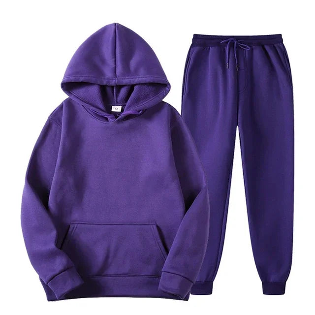Sweatsuit Set Hoodies + Sweatpants Sports Women's Suit Track Suits