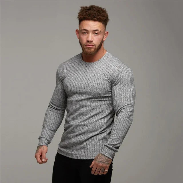 Spring Fashion Hooded Sweaters Men Casual Turtleneck Sweaters Slim Fit Sports Pullover