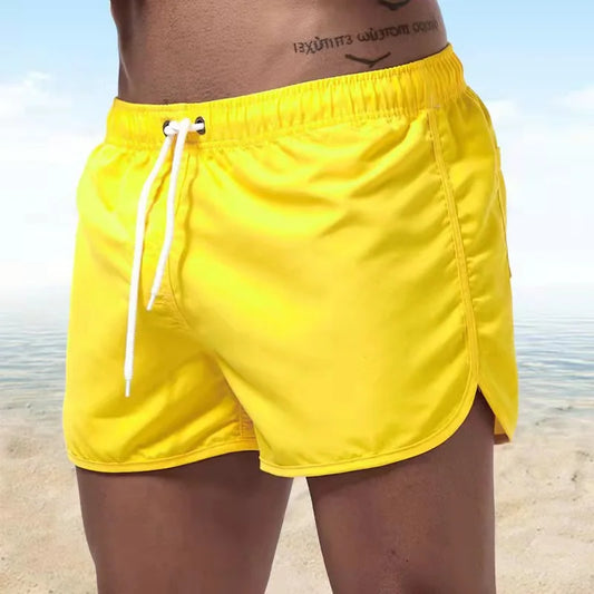 Summer Men's Swimwear Shorts Brand Beachwear Sexy Swim Trunks Men Swimsuit Low Waist Breathable Beach Wear Surf