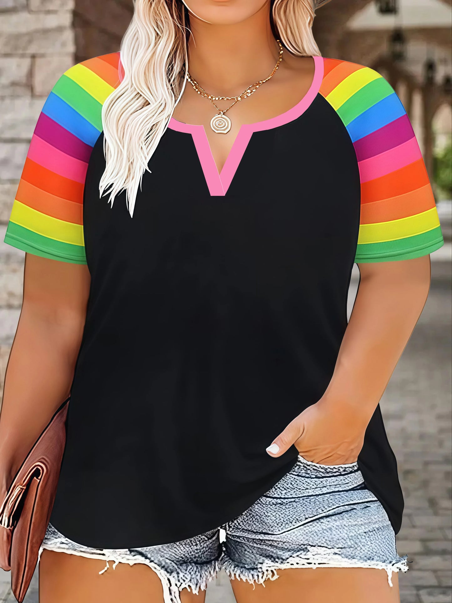 Plus Size Women's Casual Loose Fit Leopard/Floral Print Short Sleeve T-Shirt | Oversized Summer Top