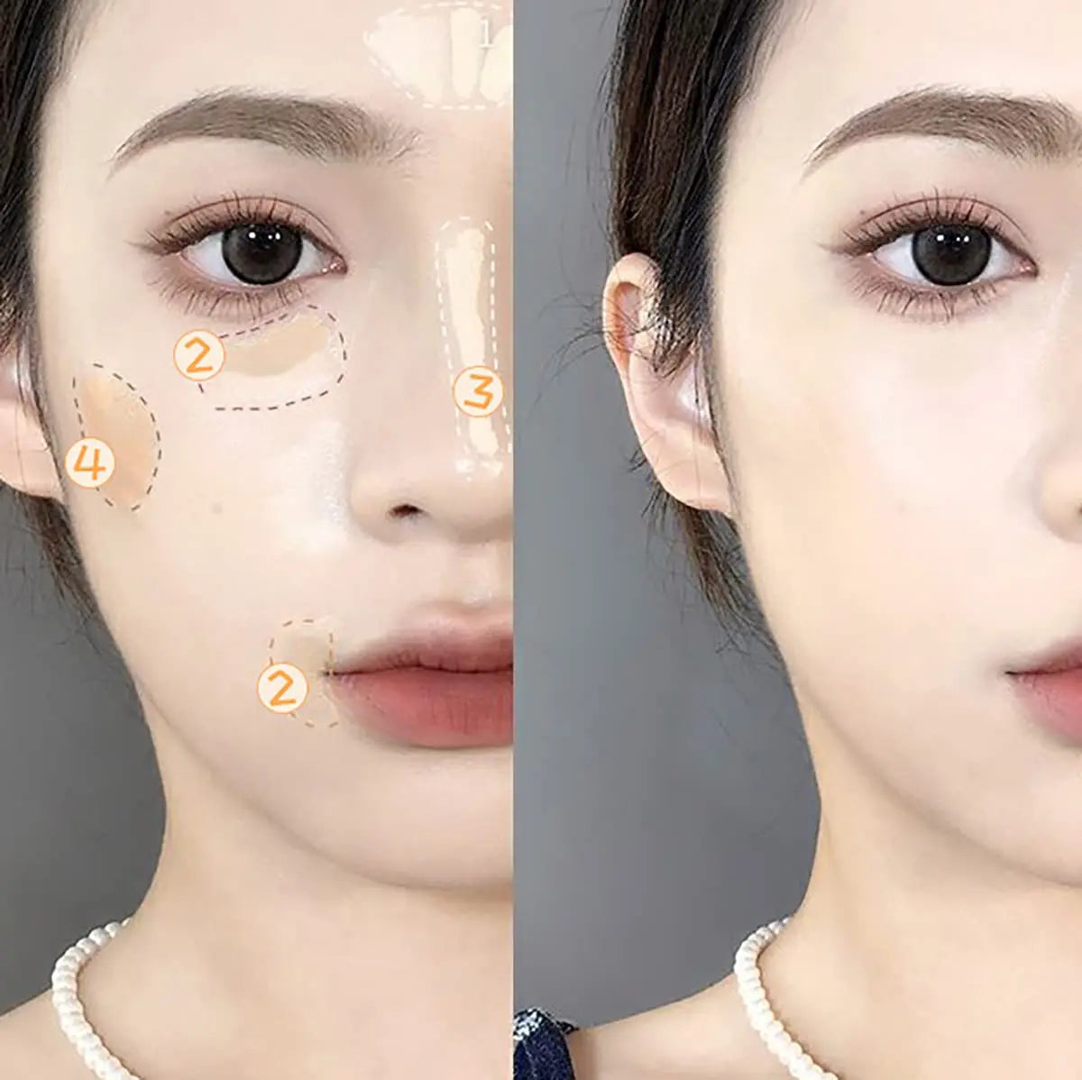 3Color Concealer Eye Cream Make Up Foundation Makeup Full Coverage Conceal No Creasing No Separation