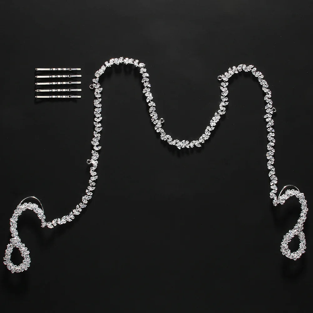Geometric Headpiece Rhinestone Jewelry Crystal Decoration Headwear